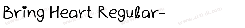 Bring Heart Regular字体转换 Bring Heart Regular字体转换